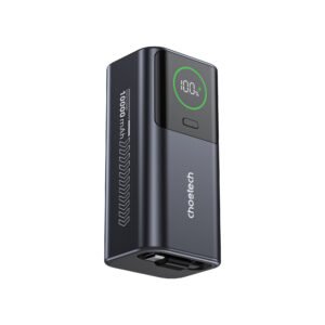 Power Bank CHOETECH 10,000mAh 3-in-1 Hybrid-35W PD Fast Charge with AC Wall Plug & Built-in USB-C Cable