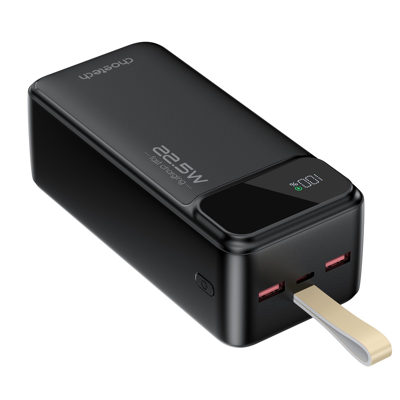 B731 (2) Power Bank CHOETECH 40,000mAh Ultra-High Capacity– 22.5W PD Fast Charge with LED Display