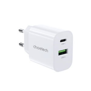 CHOETECH PD30W USB-C+USB-A 2ports wall Charger