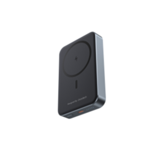 CHOETECH 10,000mAh Ultra-Thin Magnetic Power Bank – 20W PD Fast Charge (Grey)